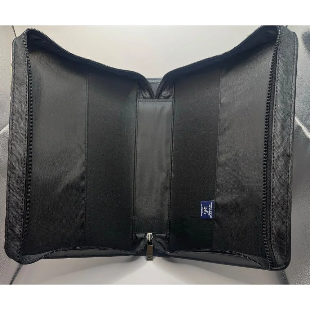 rose front bible cover regular size with pockets on the inside